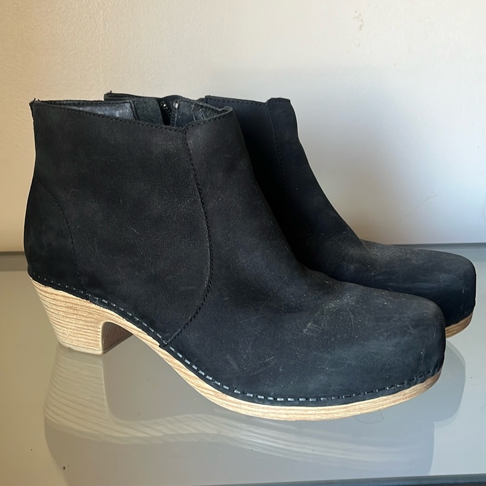 Dansko suede “Maria” bootie